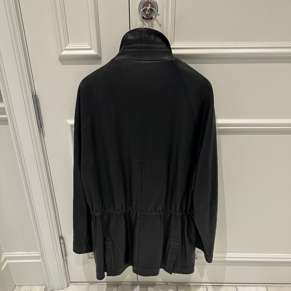 Loro Piana Men's Leather/Cashmere Coat - Picture 12 of 15